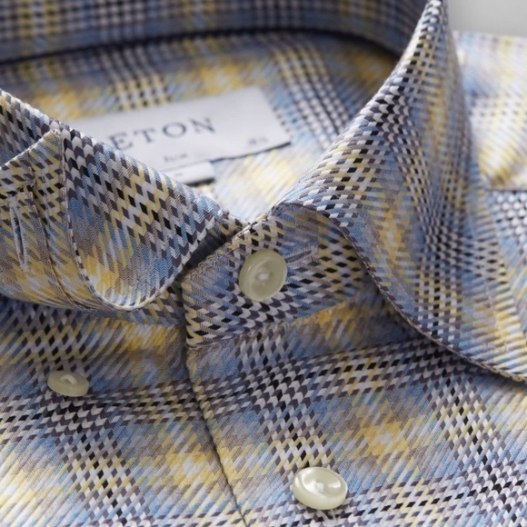 Eton Luxury Long Sleeve Men’s Contemporary Dress Shirt 3XL - Picture 2 of 10